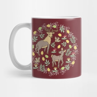 Deer in the woods Mug